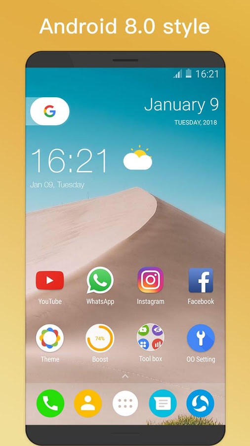 OO Launcher Android 8.0 Oreo v3.8 Full APK