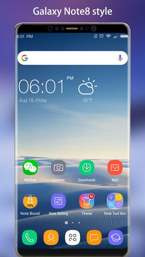 Note 8 Launcher theme Prime v2.1 Full APK