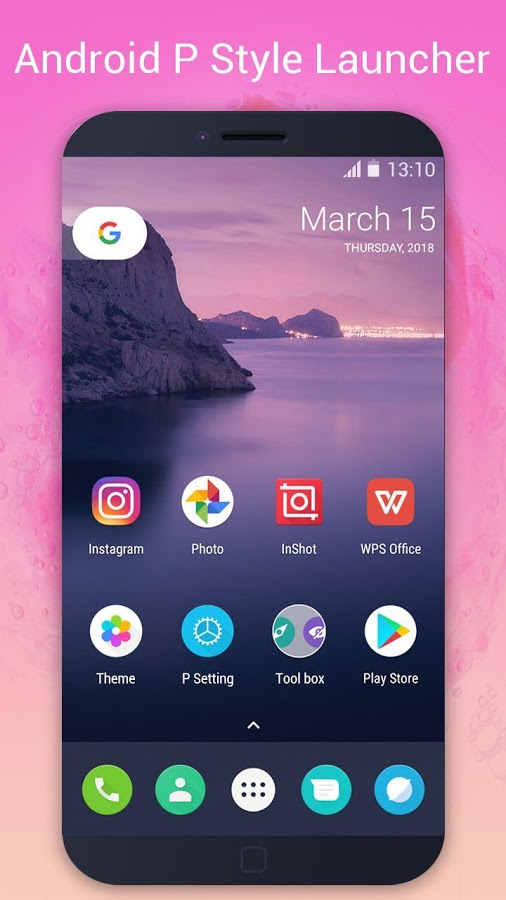 P Launcher launcher theme v9.0 Full APK