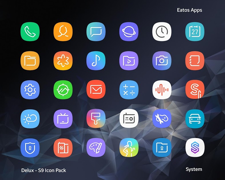Delux UX S9 Icon Pack v2.0.2 Patch Full APK
