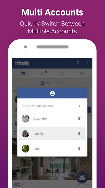 Friendly Facebook v2.0.36 Unlocked Full APK