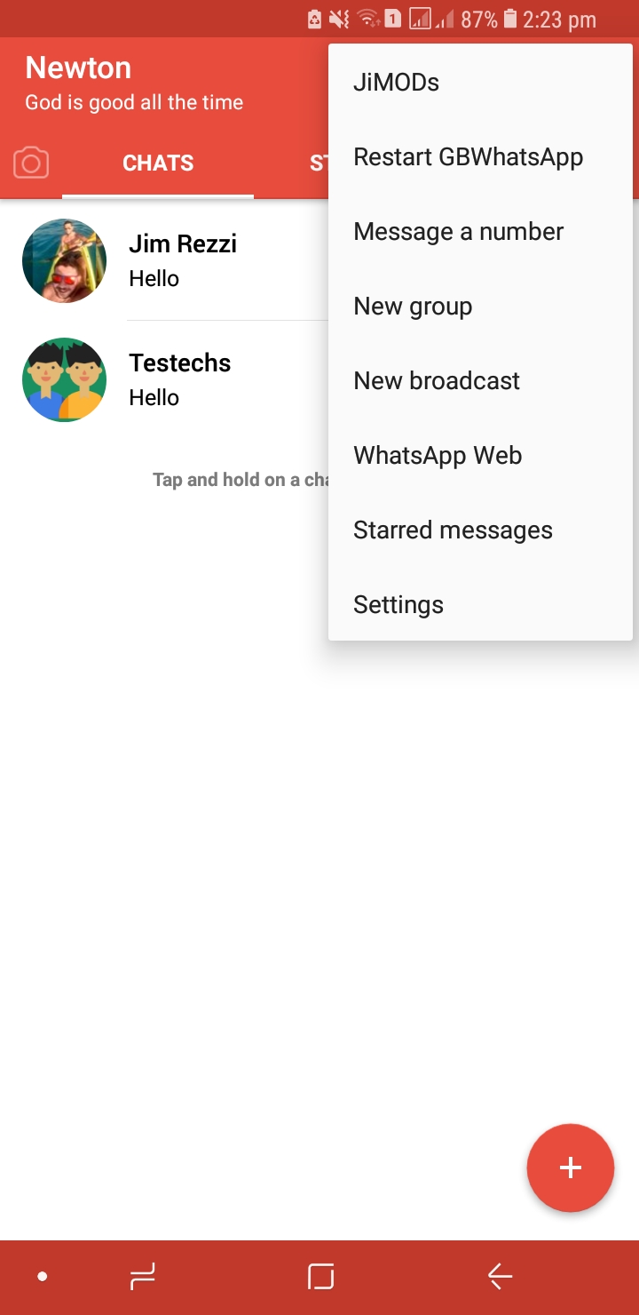 WhatsApp Plus JiMODs v7.55 Nouvelles éditions Jimtechs