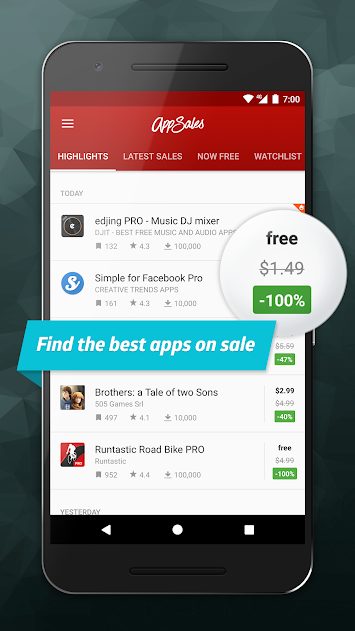 AppSales Paid Apps Gone Free v9.1 Pro APK