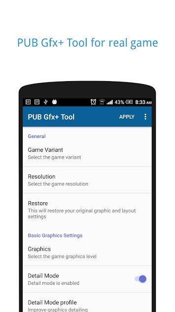 PUBG fx+ NO BAN v0.8.1 Paid Full APK