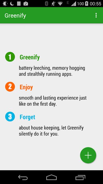 greenify shallow hibernation