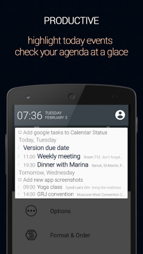 Calendar Status v2.3.0.6 Pro APK