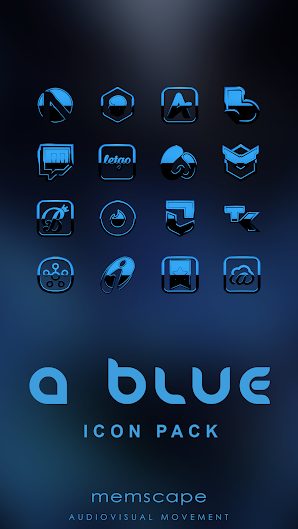 A-BLUE Icon Pack v3.6 Patch Full APK
