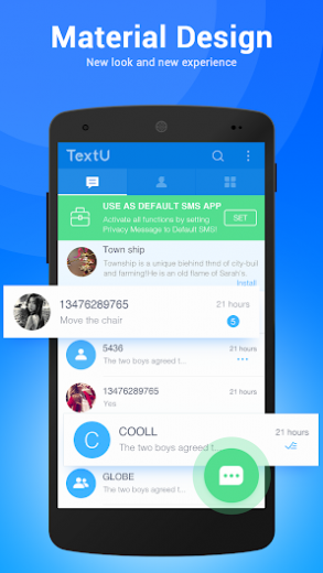 TextU – Private SMS Messenger v3.2.8 Pro APK