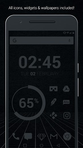 Murdered Out Pro Dark Icons v3.0.3 Full APK