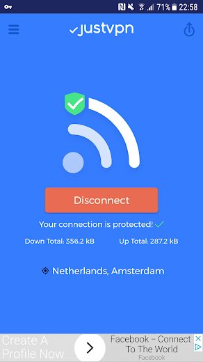 JustVPN Unlimited Proxy v1.1.0 Full APK