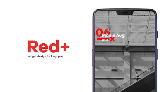 Red+ Widget for kwgt v3.7 Paid Full APK
