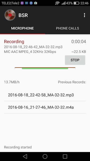 Background Sound Recorder v2.44 Full APK