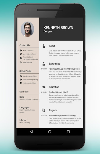 resume star for android