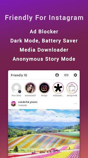 Friendly Instagram v1.1.0 Unlocked Full APK
