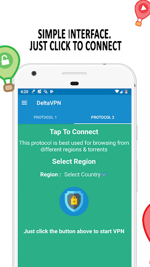 VPN Free Delta Secure Fast v1.42 Pro APK