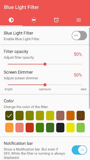 sFilter Blue Light Filter v1.9.0 Pro Mod APK