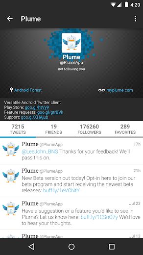 Plume Twitter v6.30.9 Pro Full APK