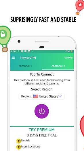 Power VPN Fast Secure v6.90 Pro Mod APK