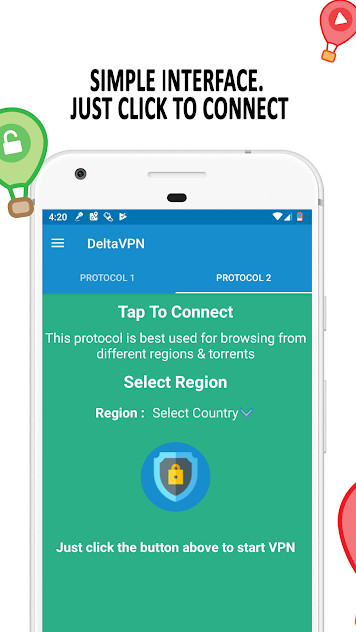 VPN Free Delta VPN v1.44 Pro APK