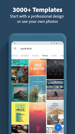 Adobe Spark Graphic design v3.6.5 Pro APK