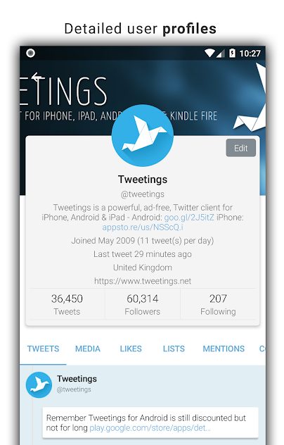 Tweetings for Twitter v13.0.1 Full APK
