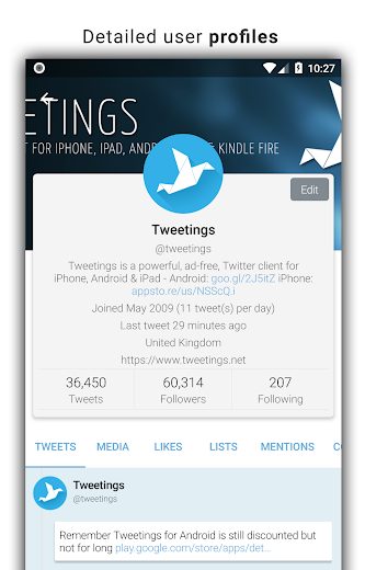 Tweetings for Twitter v13.0.1 Patched APK