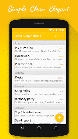 Notes Super Simple Unlocked v1.5.1 APK