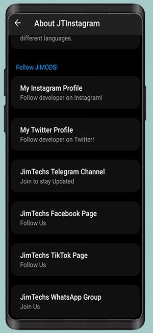 JTInstagram+ v6.0 JiMODs Jimtechs Editions 2